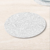 Pappuntersetzer: WILLIAM MORRIS : FLORALISCHES DES Runder Pappuntersetzer (Angewinkelt)