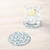 Pappuntersetzer: WILLIAM MORRIS : FLÜSSIG Runder Pappuntersetzer (Vor Ort)