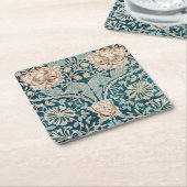 Pappuntersetzer: WILLIAM MORRIS : HONEYSUCKLE Rechteckiger Pappuntersetzer (angewinkelt)