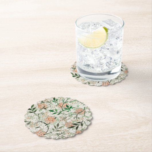 Pappuntersetzer: WILLIAM MORRIS: JASMINE Untersetzer (Vor Ort)