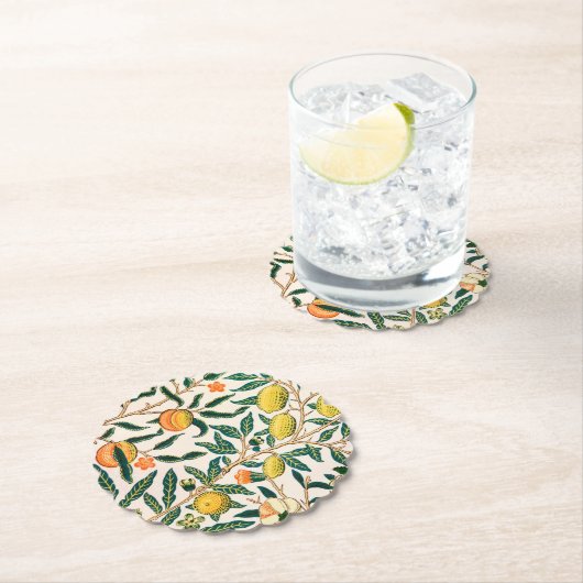 Pappuntersetzer: WILLIAM MORRIS : POMEGRANAT Untersetzer (Vor Ort)