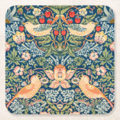 Pappuntersetzer: WILLIAM MORRIS :STRAWBERRY THIEVY Rechteckiger Pappuntersetzer (Vorderseite)