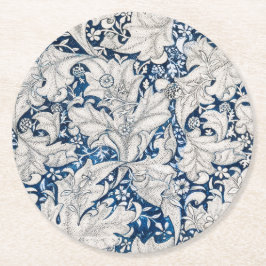 Pappuntersetzer: WILLIAM MORRIS WALLFLOWER PATTERN Runder Pappuntersetzer