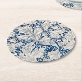 Pappuntersetzer: WILLIAM MORRIS : WALLFLOWER Runder Pappuntersetzer (Angewinkelt)