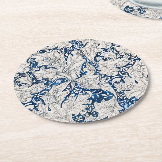 Pappuntersetzer: WILLIAM MORRIS : WALLFLOWER Runder Pappuntersetzer (Angewinkelt)