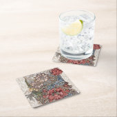 Pappuntersetzer: WILLIAM MORRIS : WILD TULIP Rechteckiger Pappuntersetzer (Vor Ort)