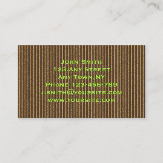 PappVisitenkarte-Schablone Visitenkarte (Vorderseite)