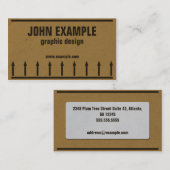 PappVisitenkarte Visitenkarte (Vorne/Hinten)