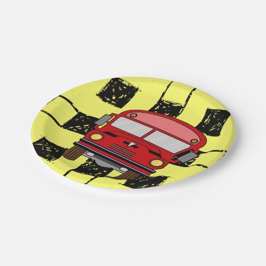 Pappwagen Pappteller (Schrägansicht)