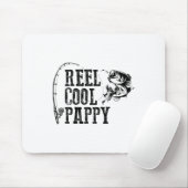 Pappy Angelrolle Cooler Pappy Lustiges Geschenk Mousepad (Mit Mouse)