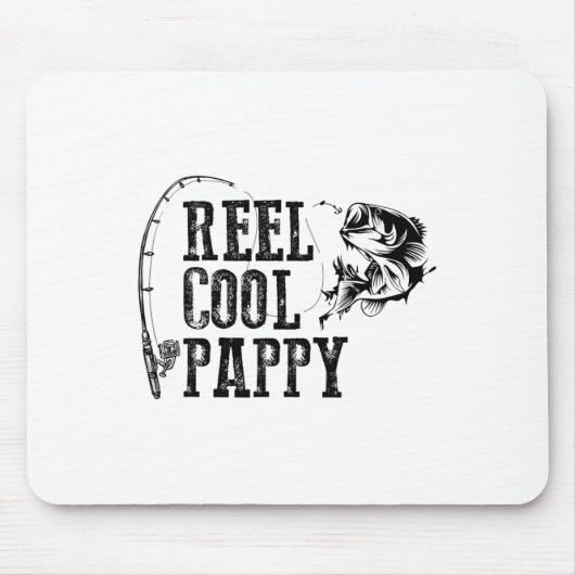 Pappy Angelrolle Cooler Pappy Lustiges Geschenk Mousepad (Vorne)