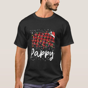 Pappy Bear Red Kariert Christmas Pajama Merry Xmas T-Shirt