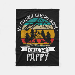 Pappy Camper Meine Lieblings-Camping-Kumpels nenne Fleecedecke