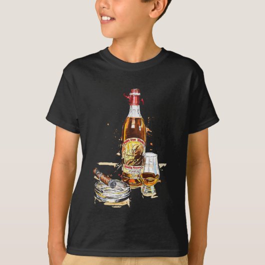 Pappy & Cigar Painting, Blantons, Buffalo Trace T-Shirt (Vorderseite)