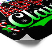 Pappy Claus Christmas Lights Matching Family Xmas  Poster (Ecke)