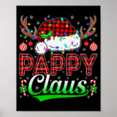 Pappy Claus Christmas Lights Matching Family Xmas  Poster (Vorne)