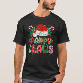 Pappy Claus Christmas Lights Pajama Family Matchin T-Shirt (Vorderseite)