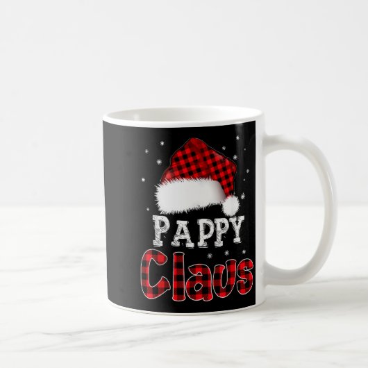 Pappy Claus Christmas Red Plaid Pajama Family Matc Kaffeetasse (Rechts)