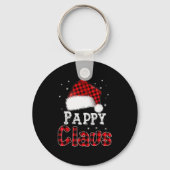 Pappy Claus Christmas Red Plaid Pajama Family Matc Schlüsselanhänger (Vorderseite)