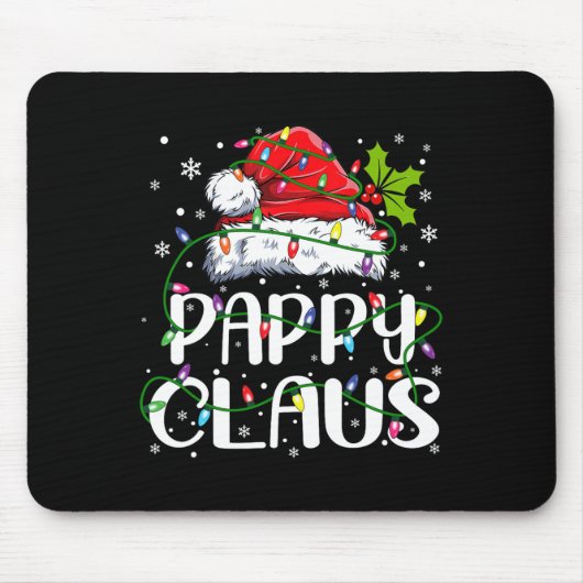 Pappy Claus Weihnachts-Weihnachtsmannmütze Matchin Mousepad (Vorne)