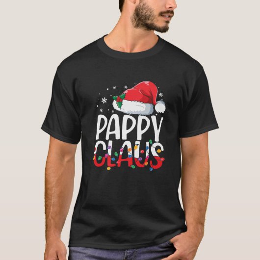 Pappy Claus Weihnachts-Weihnachtsmannmütze Matchin T-Shirt (Vorderseite)