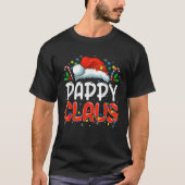 Pappy Claus Weihnachtsfamilie Matching Pajamas Fun T-Shirt (Vorderseite)