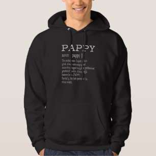 Pappy Definition Großvater Vatertag Männer Hoodie