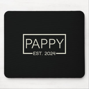 Pappy Est 2024 Neuer Vater Vatertag Männer Cket Mousepad