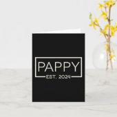 Pappy Est 2024 New Dad Father's Day Men Cket  Karte (Gelbe Blume)