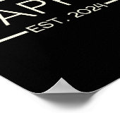 Pappy Est 2024 New Dad Father's Day Men Cket  Poster (Ecke)