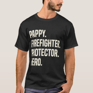Pappy Firefighter Protector Helden Opa T-Shirt