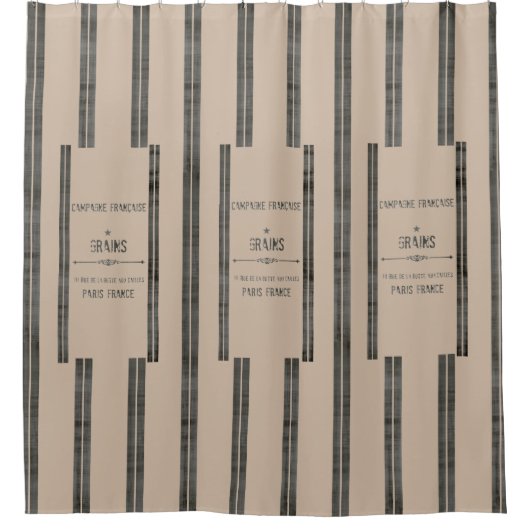 Pappy French Grain Sack Dk SHOWIN CURTAIN Duschvorhang (Vorderseite)