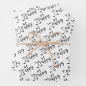 Pappy Golfing Wrapping Paper Flat Sheet Set 3 Geschenkpapier Set (Beispiel)