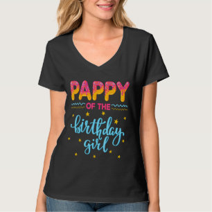 Pappy of the Birthday Girl Sweet Donut Doughnut T-Shirt