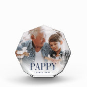 Pappy Opa Jahr etabliert Fotoblock (Vorderseite)