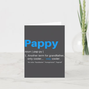 Pappy Opa Vatertag Definition Geburtstag Karte
