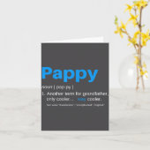 Pappy Opa Vatertag Definition Geburtstag  Karte (Gelbe Blume)
