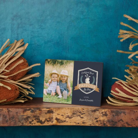 Pappy Par | Golf Opa Fotoplatte (Seite)