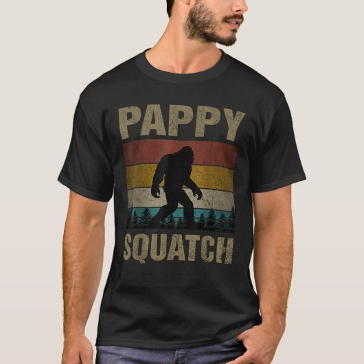 Pappy Squatch Bigfoot Pappy Sasquatch Yeti Family T-Shirt (Vorderseite)