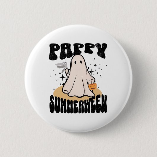 Pappy Summerween Ob Nurse Halloween Ghost mit Spe Button (Vorderseite)