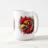 "Pappy the Spirited Rooster" Mug Kaffeetasse (VorderseiteRechts)