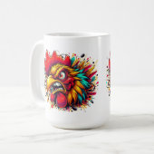 "Pappy the Spirited Rooster" Mug Kaffeetasse (Vorderseite Links)