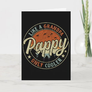 Pappy wie ein Opa, nur cooler, Vintage Retro Fett Karte