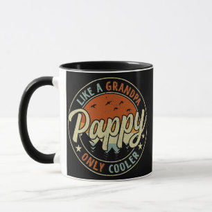 Pappy wie ein Opa, nur cooler, Vintage Retro Tasse