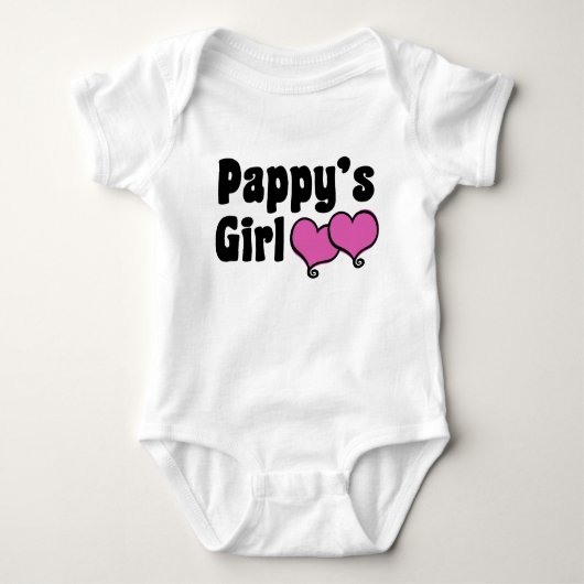 Pappy's Girl Baby Strampler (Vorderseite)