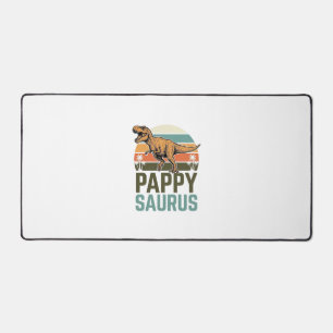 Pappysaurus Lustiger Dinosaurier Vintage Sonnenunt Schreibtischunterlage