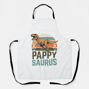 Pappysaurus Lustiger Dinosaurier Vintage Sonnenunt Schürze