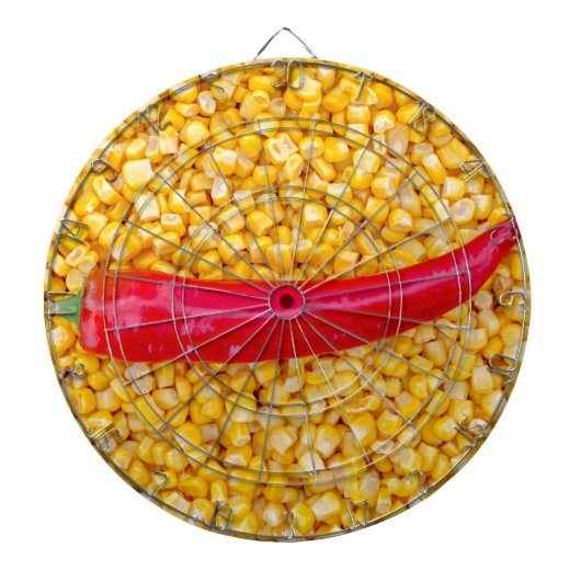 Paprika auf Mais Dartscheibe (vorne)