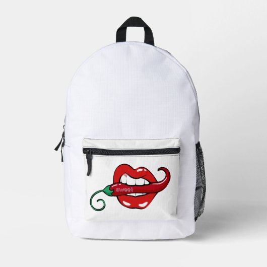 Paprika Bedruckter Rucksack (Vorderseite)