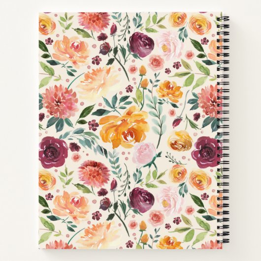 Paprika Burgundy Blumenkohl Brautparty Rezept Buch (Rückseite)